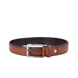 Da Milano Men Textured Tang Closure Leather Formal Belt image 1