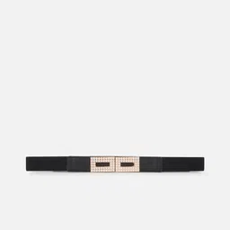 Berrylush Women PU Stretchable Belt With Interlock image 2