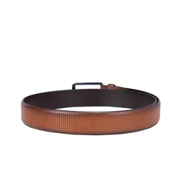 Da Milano Men Textured Tang Closure Leather Formal Belt image 2