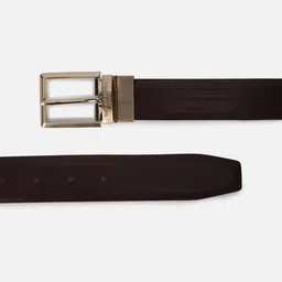 SIMON CARTER LONDON Men Textured Leather Reversible Formal Belt image 4