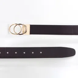 WINSOME DEAL Men Textured Push Pin Formal Belt image 5