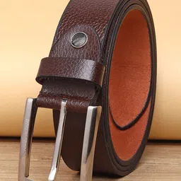 URBAN ALFAMI Men Textured Leather Belt-image-46