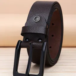 URBAN ALFAMI Men Brown Leather Formal Belt-image-37