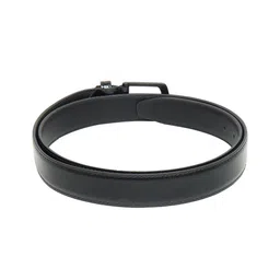ZORO Men Black Textured PU Belt image 3