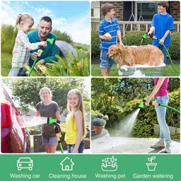 leafly Garden Hose 7 Pattern High Pressure Garden Hose Nozzle Water Spray Gun 0.5 L Hose-end Sprayer image 5