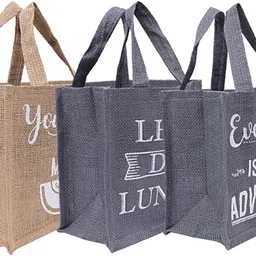 Men's and Women's Reusable Eco-Friendly Multipurpose Jute Hand Bag-image-21