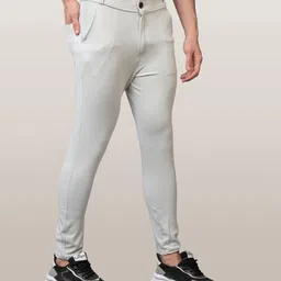 ynam Men Slim Fit Multicolor Lycra Blend Trousers-picture-10