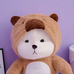 snugly stuff Latest Capybara Plush Hooddie Teddy Bear Stuffed Soft Toy For image 4