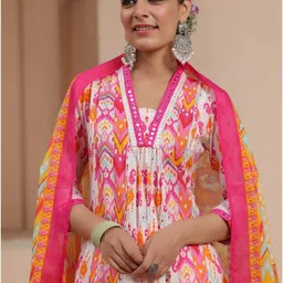 leriya fashion Printed Kurta, Salwar & Dupatta Set image 3