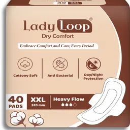 lady loop XXL Sanitary Pads For Women, 320mm, Heavy Flow, 40 Pads Sanitary Pad-picture-40