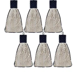 Kuber Industries Set of 6 Printed Hanging Kitchen Towel image 1
