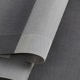 Yellow Weaves 4-Pcs Grey & Beige Woven Design Table Placemats image 3