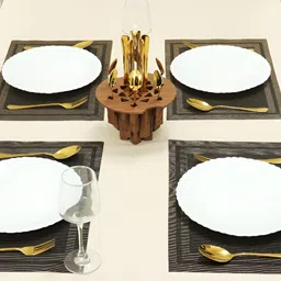 Yellow Weaves 4-Pcs Heat-Resistant Table Placemats image 3