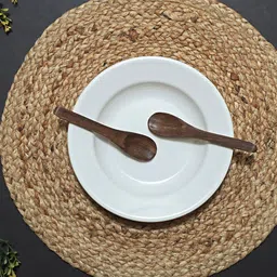 PAROKSH 2 Pcs Brown Textured Dining Table Placemats image 3