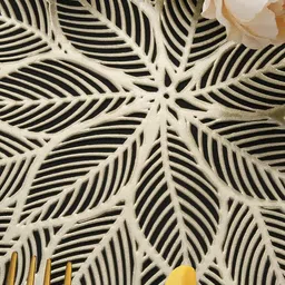 Dakshya Industries Gold 2-Pieces Round Table Placemats image 4