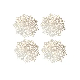 Dakshya Industries Brown 4 Pieces Round Table Placemats image 5