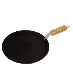 femora 10 inch Iron Concave Tawa with Wooden Handle image 1