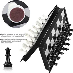 pamidhar Foldable Magnetic Chess Game for Adults Board Games for Kids (10inch) Educational Board Games image 2