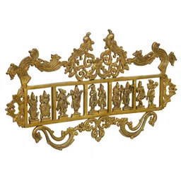 ecraftindia Mordern Gold Brass Wall Art image 5