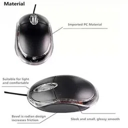 NPAV USB Wired Mouse For PC & Laptop Wired Ambidextrous Optical Gaming Mouse image 3