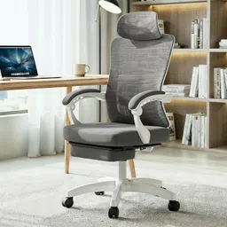 drogo Ergonomic Office Chair for Work from Home with Mesh, Armrest, 2D Headrest Mesh Office Executive Chair-picture-35