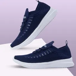 asian Hattrick-09 sports shoes for men | Latest Stylish Casual sneakers for men | running shoes for boys | Lace up lightweight blue shoes for running, walking, gym, trekking, hiking & party Training & Gym Shoes For Men image 5
