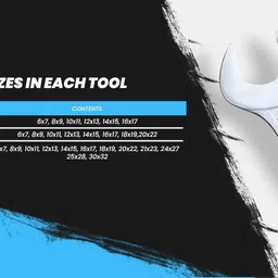 taparia DEP 12 SPANNERS Double Sided Open End Wrench image 5