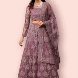 kit villa Embroidered Semi Stitched Lehenga Choli-picture-22