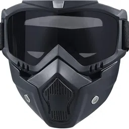 munshine Face Mask for Bikers in Riding Motorcycle Face Mask for Bike Riding & Cycling, Full Face Helmet Mask for Men Blowtorch Safety Goggle image 1