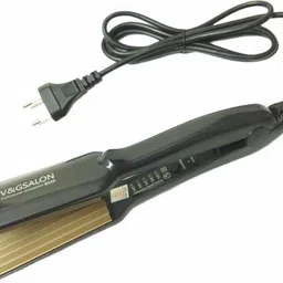 VNG SALOON 65 WATTS INSTANT HEAT CRIMPING IRON INCORPORATING IONIC & OZONIC TECHNOLOGY(Black) Hair Styler image 2