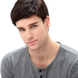hamsri Mens Full Head Short Wig For Men (Brown)-N Hair Extension image 3
