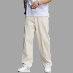 white leapard Men Relaxed Fit Mid Rise Beige Jeans-picture-11