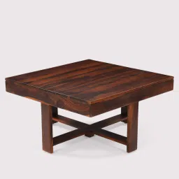 royaloak Synergy Nesting Coffee Table Set in Brown Colour With 4 Stools image 4