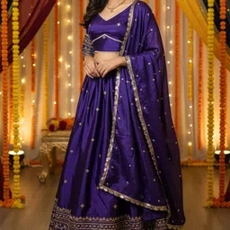 kedar fab Embellished Semi Stitched Lehenga Choli-picture-18