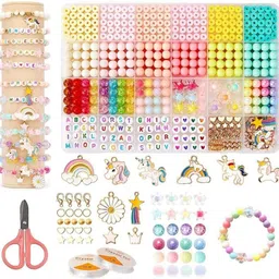 sirteriq Bracelet Making Kit With Unicorn Pendants Jewellery Making Kit For Girls-picture-14