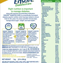 ensure Diabetes Care Specialized Nutritional Drink, Vanilla image 2