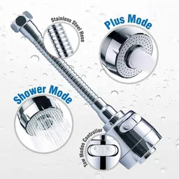 cossimo Tap Extension for Kitchen Sink | 2 Flow Mode | Flexible Faucet Extender for Taps Faucet Function Diverter image 3