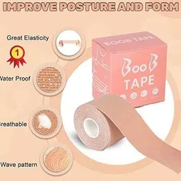 metriteindia Breast Shaper & Lifter Boob Tape with 10 Nipple Pasties for Women T192 Nursing Breast Pad-picture-15