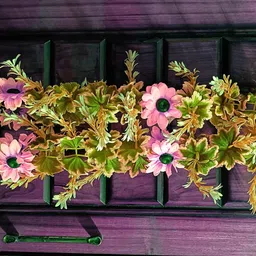 kingstyle impex Artificial Flowers Home Decoration Vine Creepers Plant Wall Hanging Chain 2052I Multicolor Sunflower Artificial Flower image 3