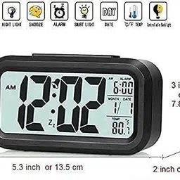 jyoresha Digital Black Clock image 5