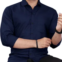 closwif Men Regular Fit Solid Spread Collar Casual Shirt-picture-25