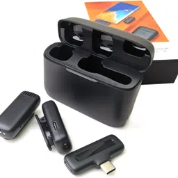 gentle e kart j13 Dual Microphone for Youtubers 2.4ghz Mic for YouTuber with Charging Case - Microphone image 1