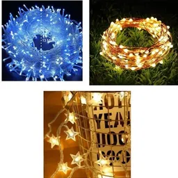 nirvair 124 LEDs 15 m Multicolor Steady Strip Rice Lights-picture-38