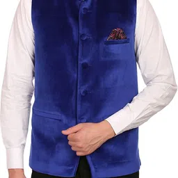 Self Design Men Waistcoat-image-10