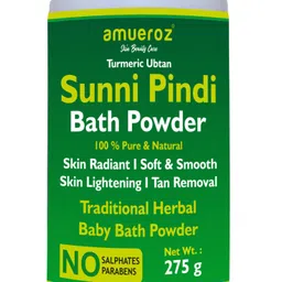 amueroz Ubtan Sunni Pindi Bath Powder | Traditional baby bath powder | Herbal Turmeric Bath Powder-picture-18