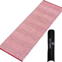 Premium Cotton Yoga Mat RED Black 8 mm Yoga Mat-image-67