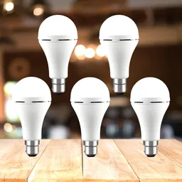 clairbell Emergency 12W Inverter LED Bulb with 2000mAh Rechargeable Battery Pack of 5 X273 4 hrs Bulb Emergency Light image 1