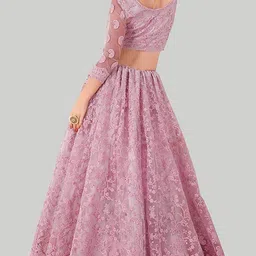 house of common Embroidered Semi Stitched Lehenga Choli image 2