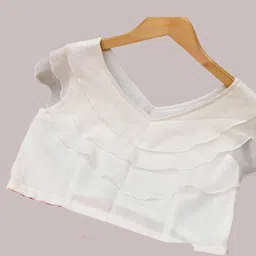 rivasha fashion Polka Print Stitched Lehenga & Crop Top image 4