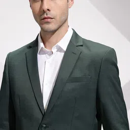 invictus Men Solid Single Breasted Formal Blazer image 2